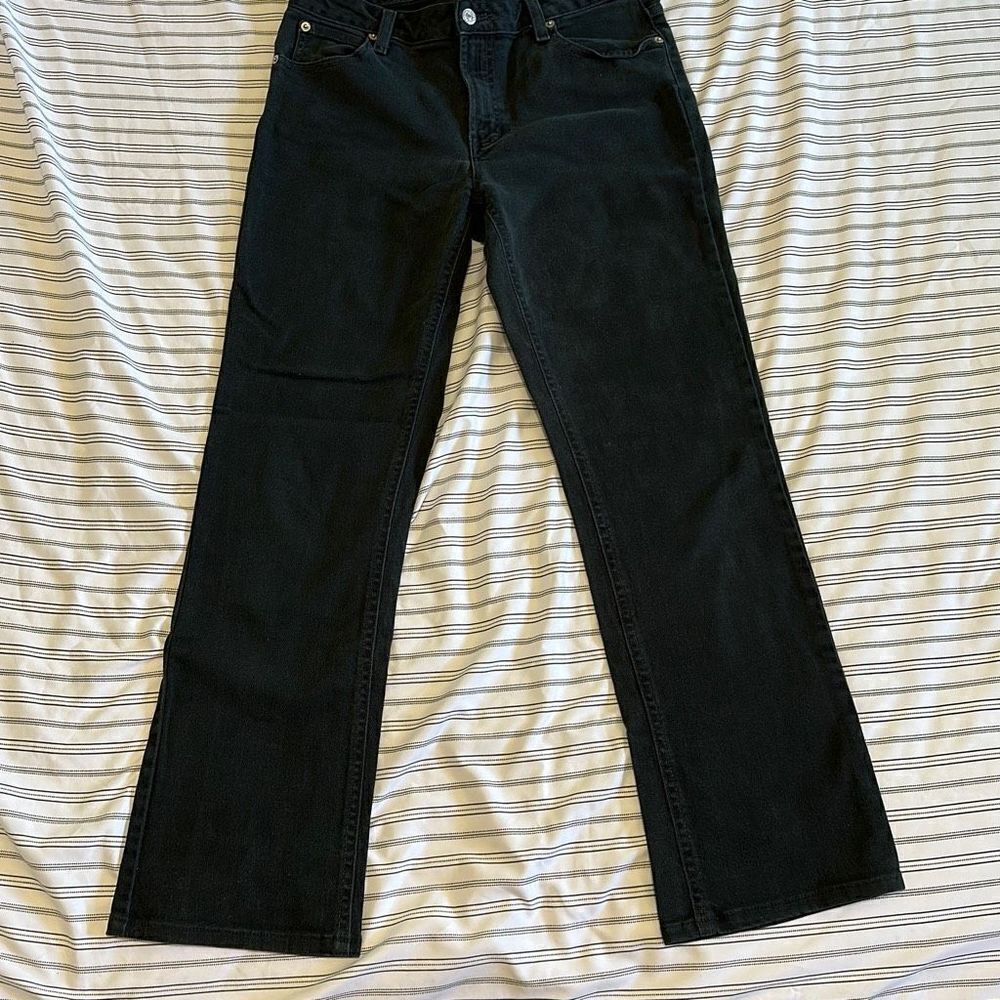 Gap Jeans Black, Strech. no longer bootcut waist: 30, inseam: 27 inches